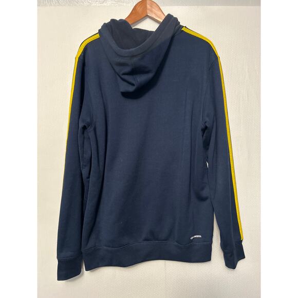 Michigan Wolverines Hoodie Adidas Men's Blue Maze Long Sleeve Sweatshirt Medium - Picture 7 of 9